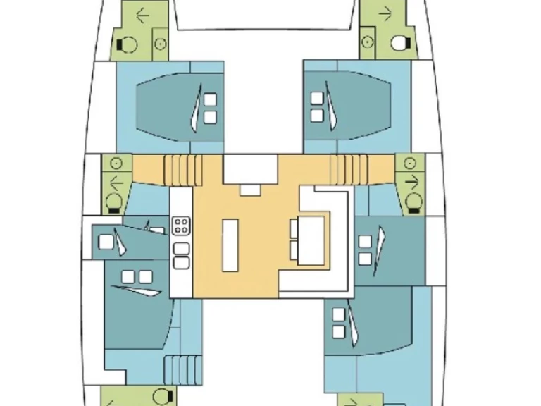 Verhuur Catamaran Lagoon met vaarbewijs