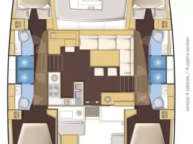 Verhuur Catamaran Lagoon met vaarbewijs