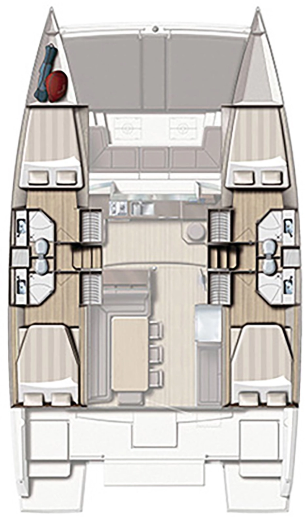 Verhuur Catamaran in Capo d'Orlando - Bali Bali 4.3