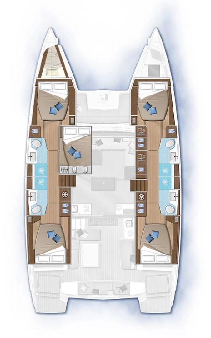 Huur een Lagoon Lagoon 50 in Lefkáda
