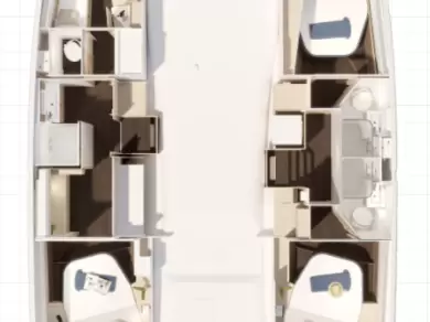 Verhuur Catamaran in Frenchtown - Fountaine Pajot Fountaine Pajot FP 44 Maestro - 3 cab.