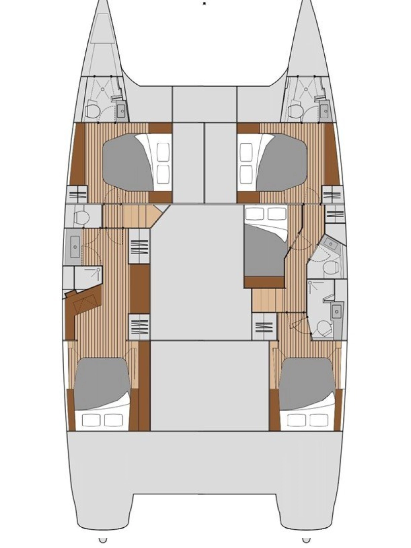 Verhuur Catamaran in Frenchtown - Fountaine Pajot Saba 50