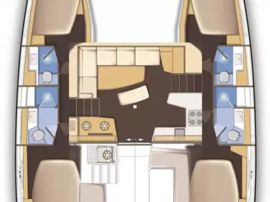 Verhuur Catamaran Lagoon met vaarbewijs