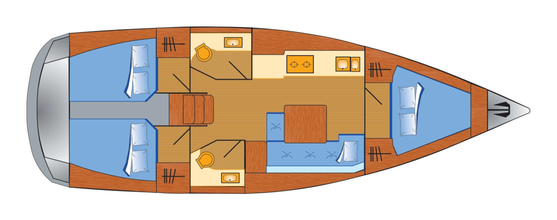 Jachthuur in Barth - Dufour Dufour 382 Grand Large via SamBoat