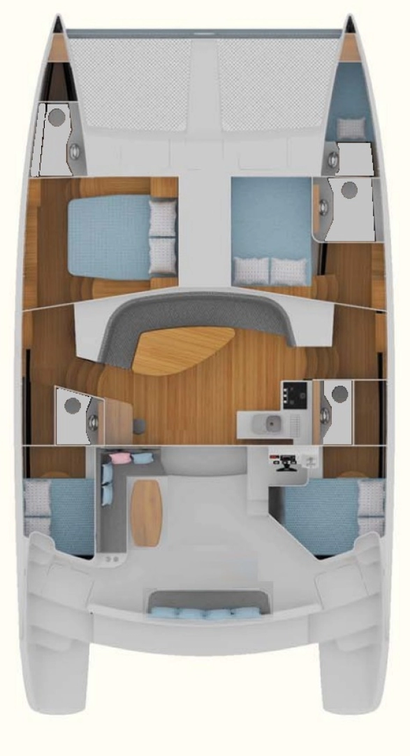 Verhuur Catamaran CatFlash 43 met vaarbewijs