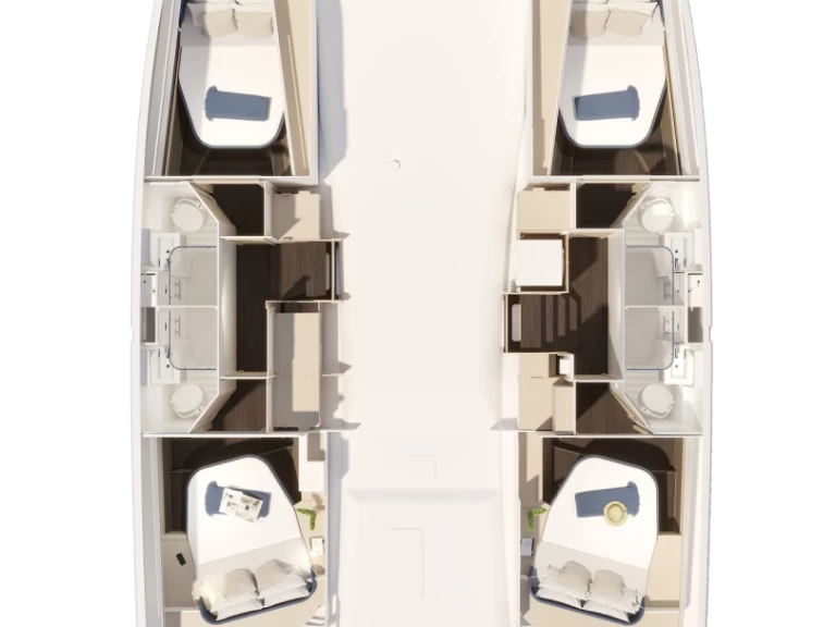 Jachthuur in Préveza - Fountaine Pajot Fountaine Pajot FP 44 Quatuor - 4 + 2 cab. via SamBoat