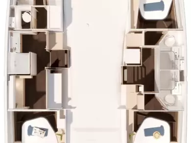 Verhuur Catamaran Fountaine Pajot met vaarbewijs