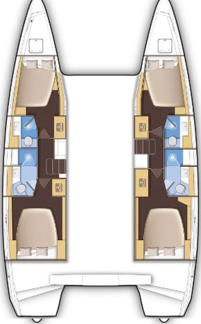 Verhuur Catamaran in Saint-Raphaël - Lagoon Lagoon 42