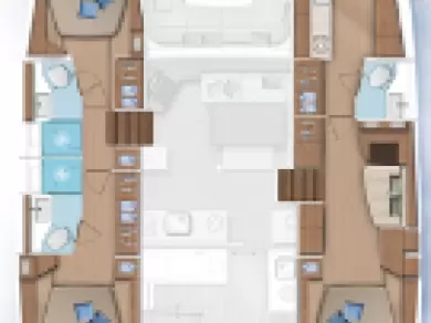 Verhuur Catamaran Lagoon met vaarbewijs