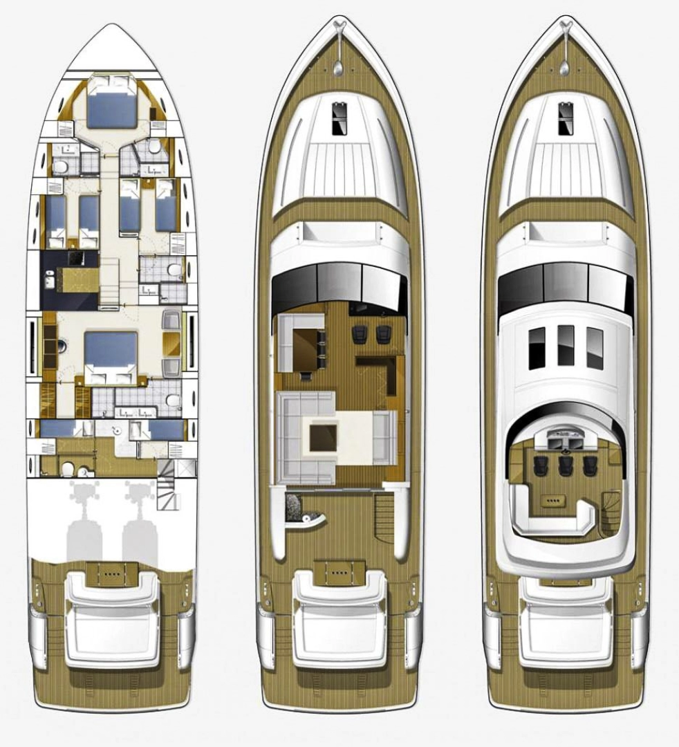 Bootverhuur Kaštela goedkoop Princess V85