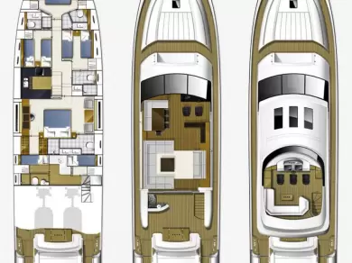Bootverhuur Kaštela goedkoop Princess V85