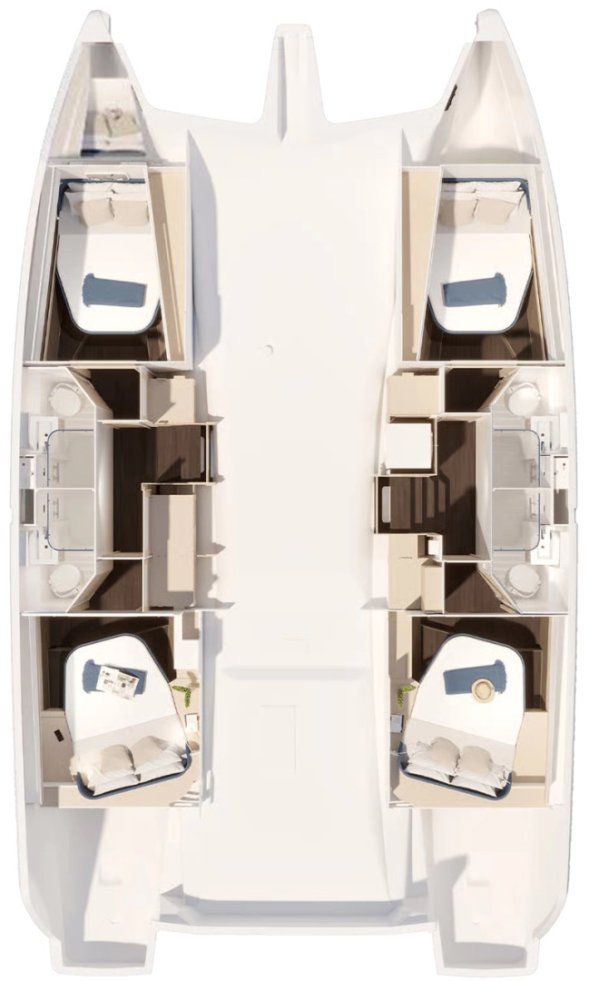 Huur een Fountaine Pajot Fountaine Pajot FP 44 Quatuor - 4 cab. in Trogir