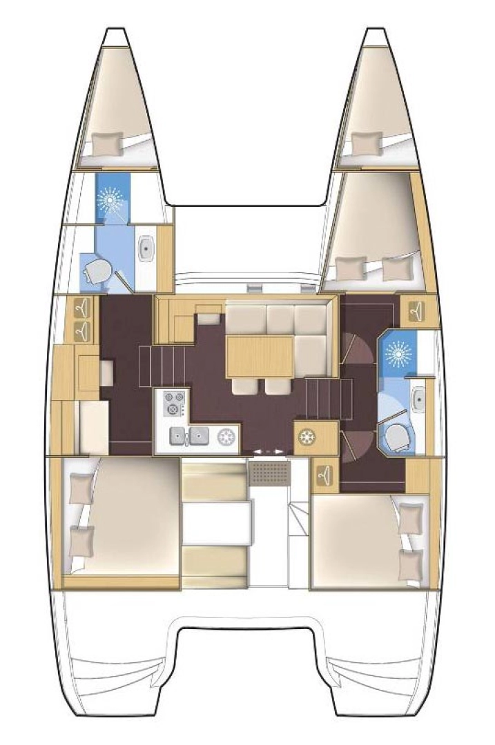 Bootverhuur Šibenik goedkoop Lagoon 40 Motor Yacht