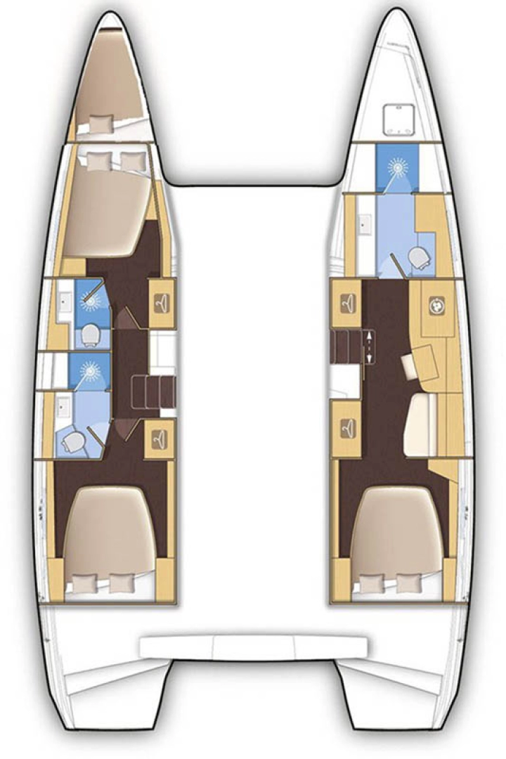 Verhuur Catamaran Lagoon met vaarbewijs