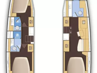 Verhuur Catamaran Lagoon met vaarbewijs