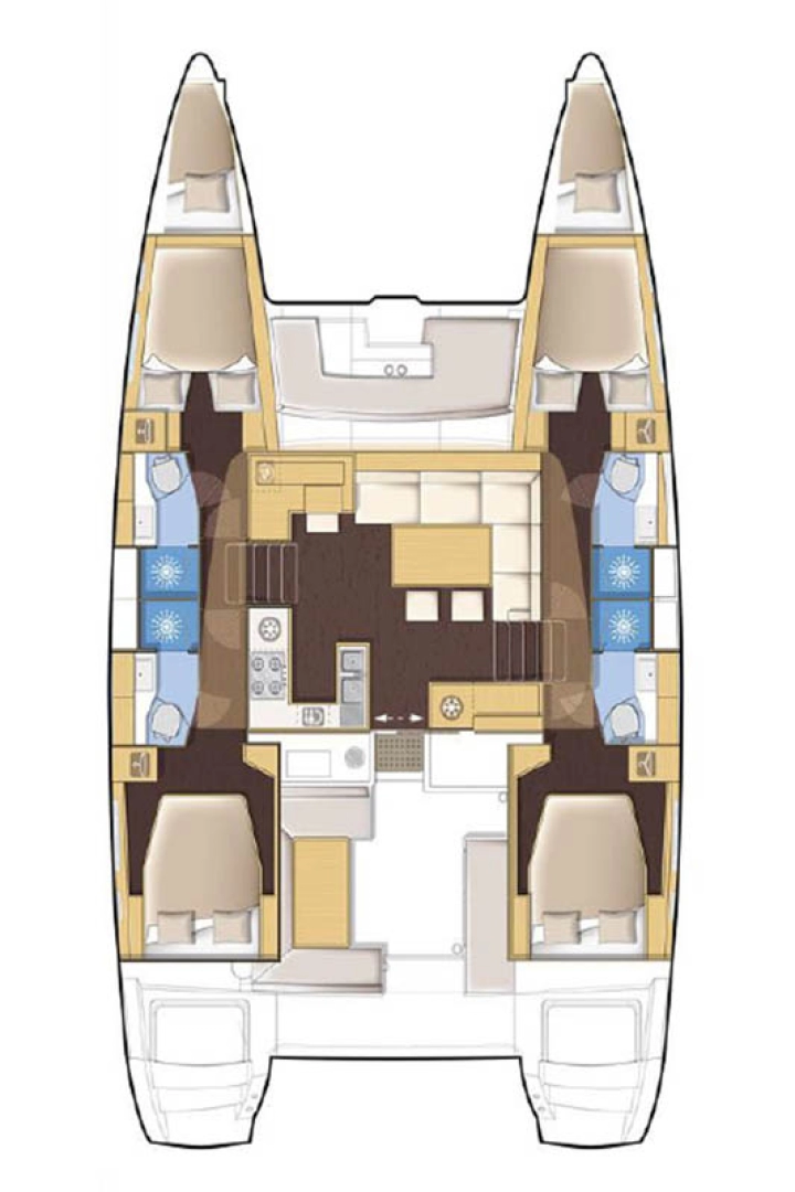 Verhuur Catamaran in Seget Donji - Lagoon Lagoon 450 F