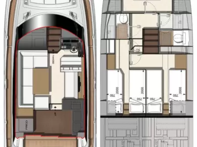 Huur een Jeanneau Prestige 460 Fly - 3 + 1 cab. in Biograd na Moru