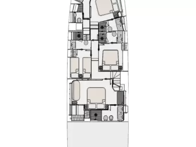Huur een Azimut Azimut 78 Fly - 4 + 1 cab. in Podstrana