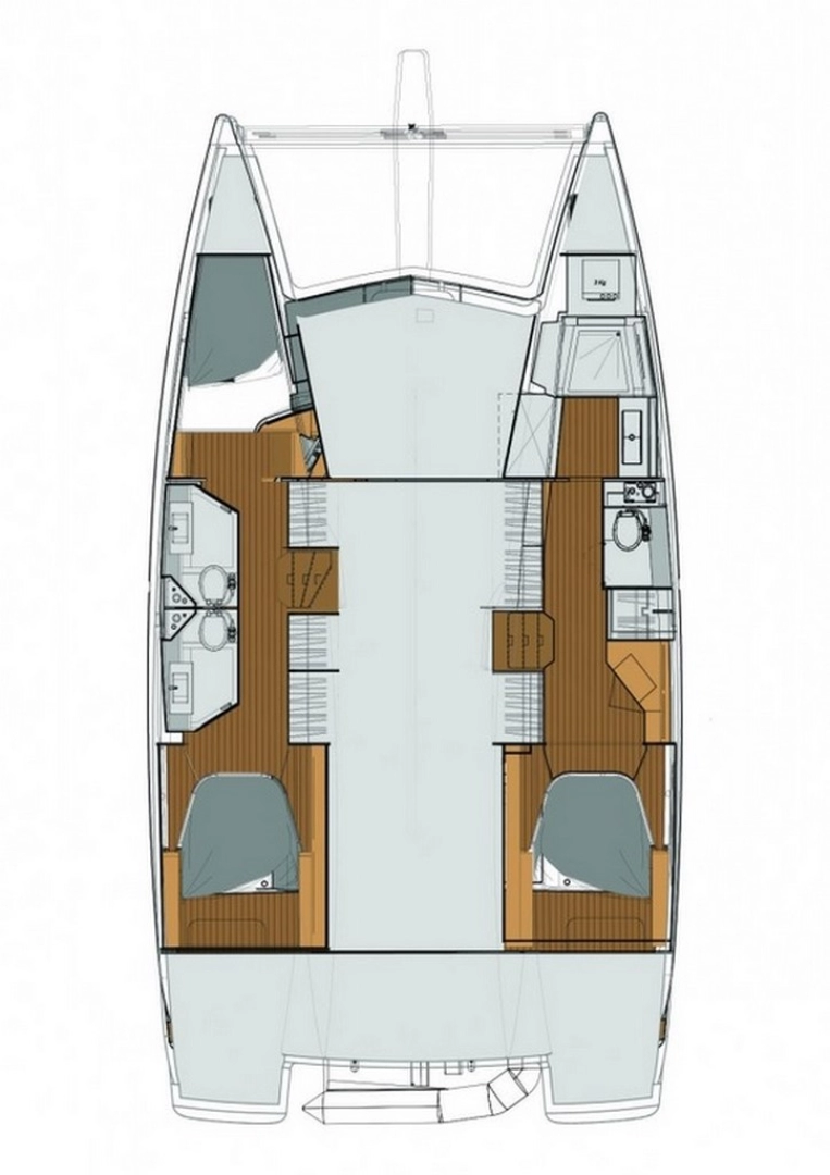 Verhuur Catamaran in Seget Donji - Fountaine Pajot Lucia 40