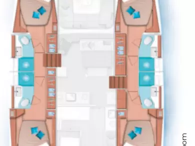 Verhuur Catamaran Lagoon met vaarbewijs