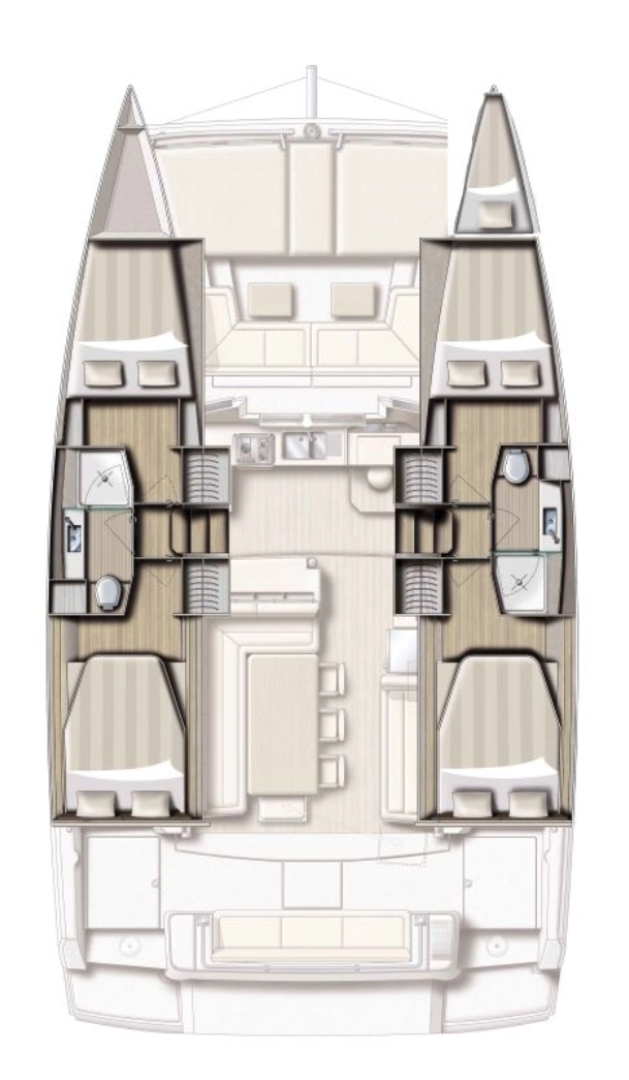 Huur Catamaran met of zonder schipper Bali in Deme of Volos