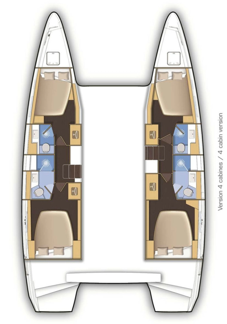 Huur Catamaran met of zonder schipper Lagoon in Salamína