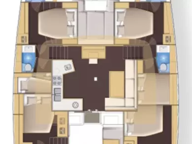 Verhuur Catamaran Lagoon met vaarbewijs