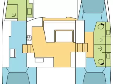 Jachthuur in Seget Donji - Fountaine Pajot Elba 45 via SamBoat