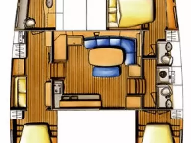 Verhuur Catamaran Lagoon met vaarbewijs