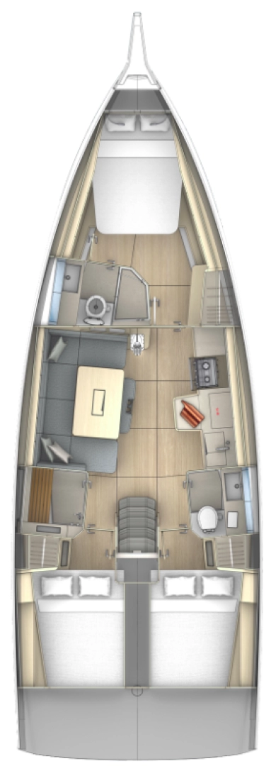 Bootverhuur Trogir goedkoop Dufour 41