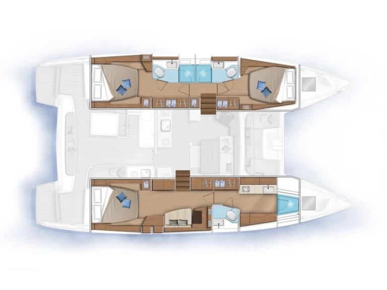 Verhuur Catamaran in Castellammare del Golfo - Lagoon Lagoon 46