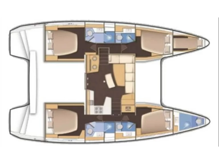 Verhuur Catamaran Lagoon met vaarbewijs