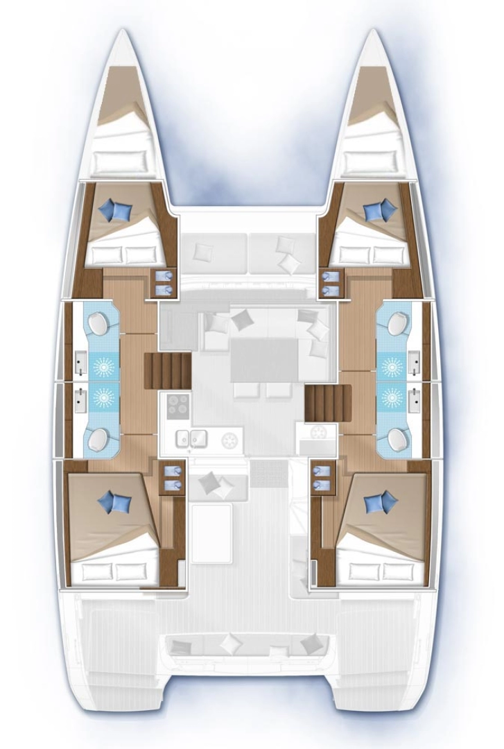 Verhuur Catamaran in Gouviá - Lagoon Lagoon 40