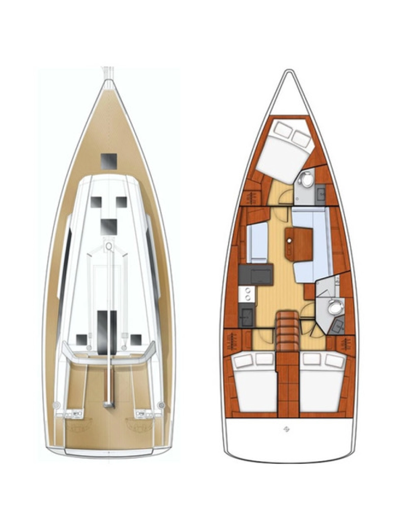 Bénéteau Oceanis 41.1 te huur van particulier of professional in Kaštela
