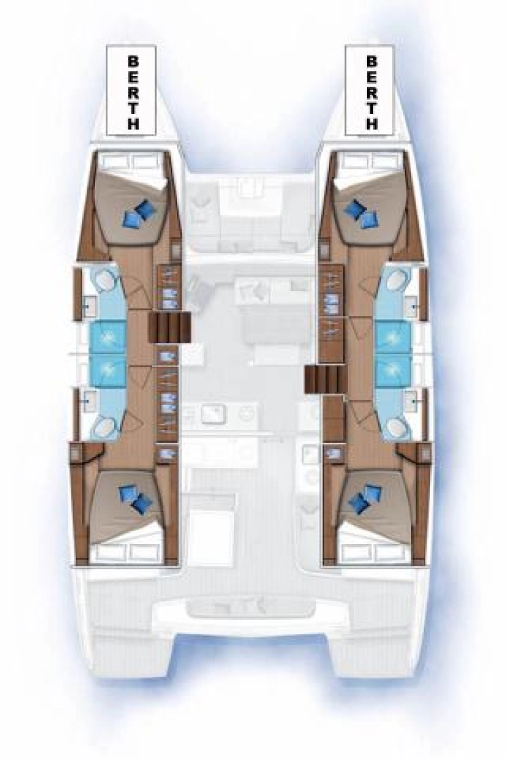 Verhuur Catamaran Lagoon met vaarbewijs