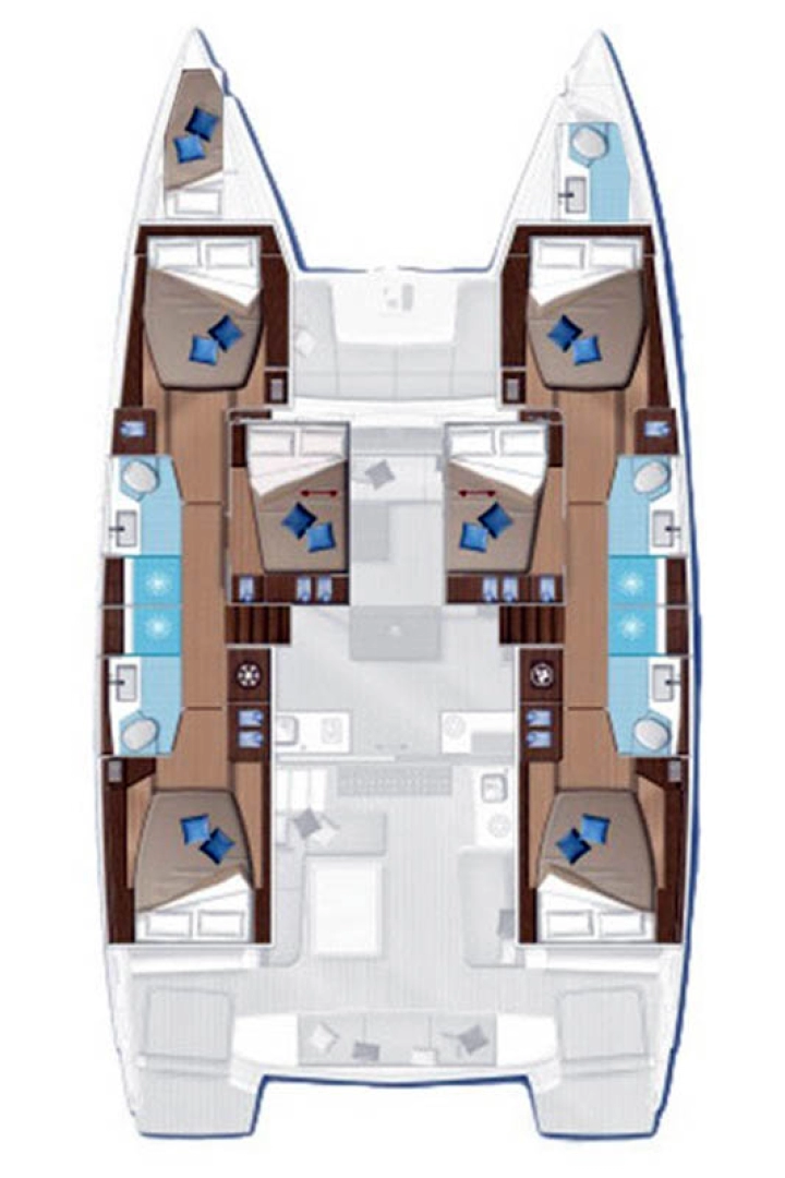 Huur Catamaran met of zonder schipper Lagoon in Seget Donji