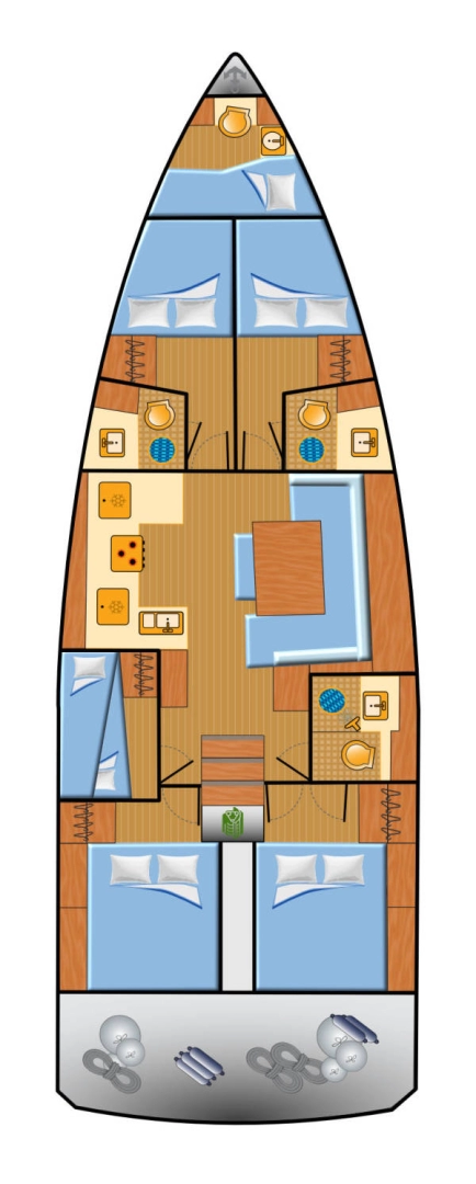 Bootverhuur Split goedkoop Sun Odyssey 490