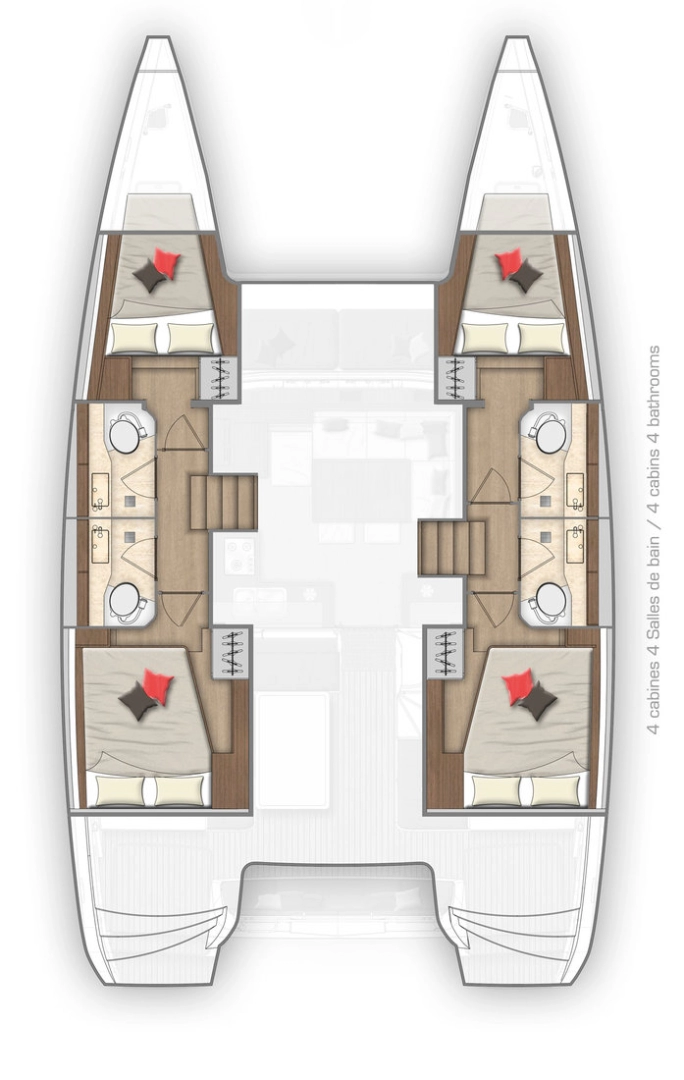 Verhuur Catamaran Lagoon met vaarbewijs