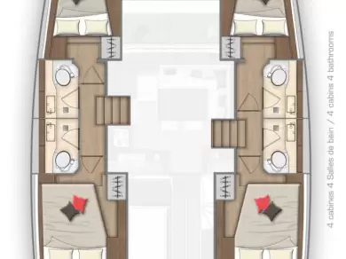 Verhuur Catamaran Lagoon met vaarbewijs