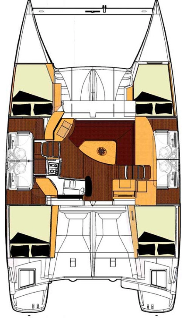 Verhuur Catamaran in Punat - Fountaine Pajot Lipari 41