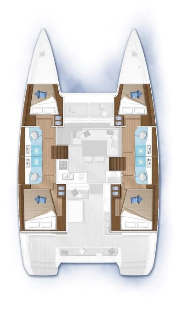 Verhuur Catamaran Lagoon met vaarbewijs