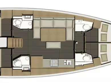 Verhuur Zeilboot in Lefkáda - Dufour Dufour 460 Grand Large