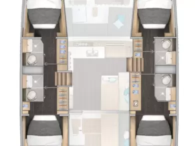 Verhuur Catamaran in Seget Donji - Lagoon Lagoon 43