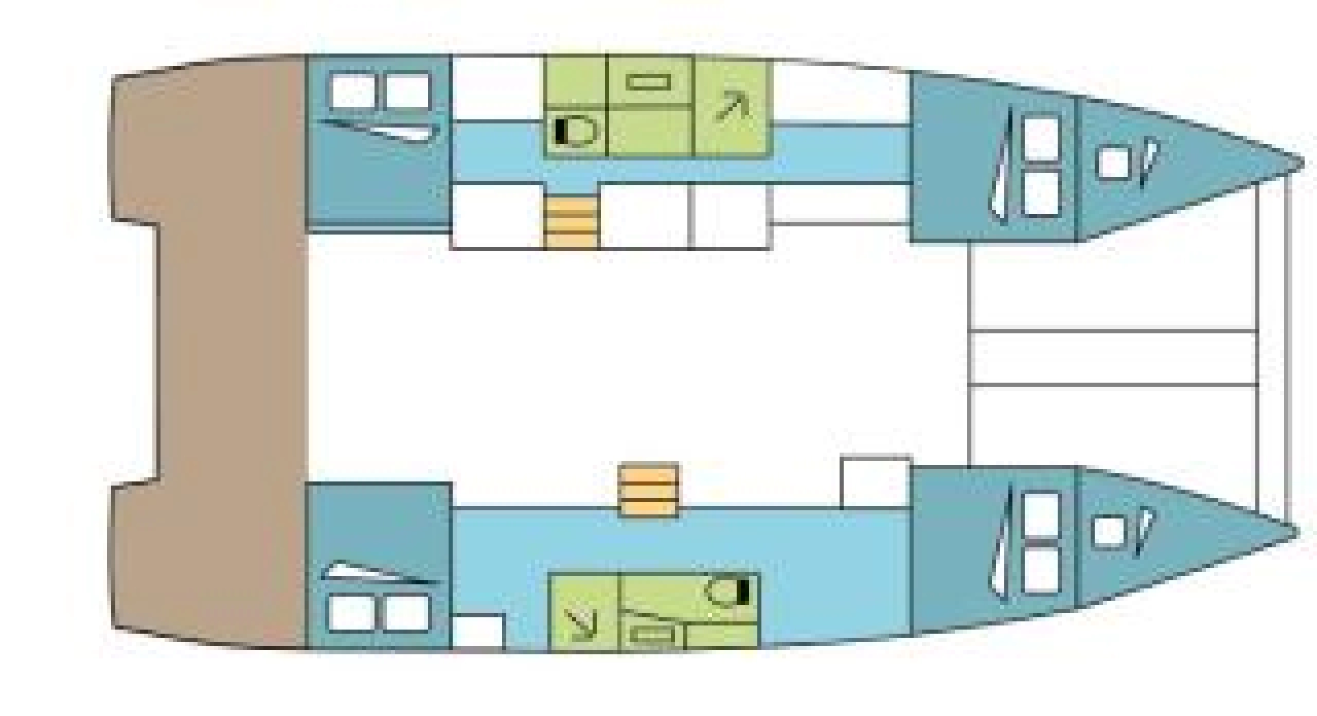 Verhuur Catamaran Excess met vaarbewijs