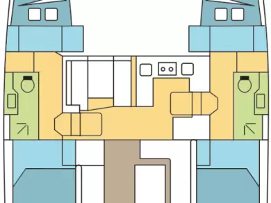 Verhuur Catamaran Nautitech met vaarbewijs