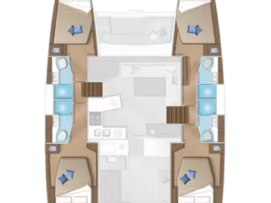 Bootverhuur Lefkáda goedkoop Lagoon 450 F