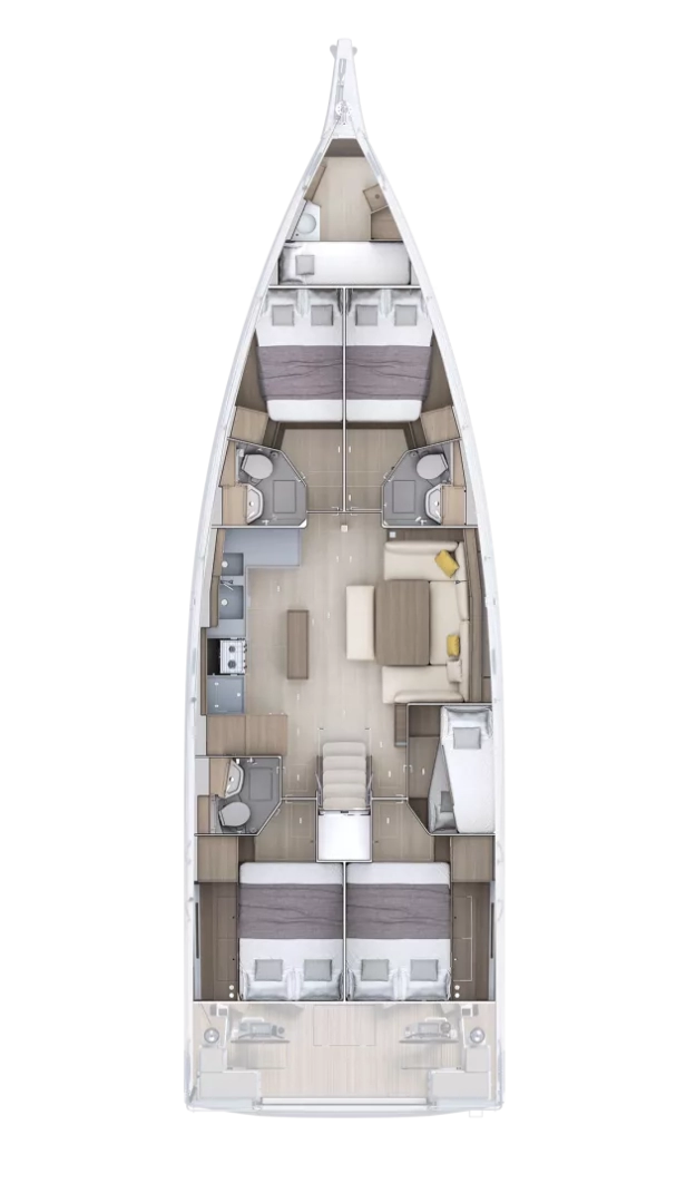 Huur een Bénéteau Oceanis 52 - 6 cab. in Álimos