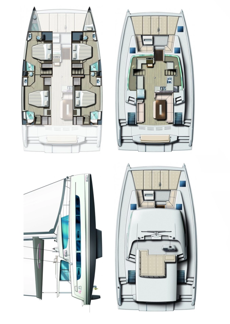 Verhuur Catamaran Bali met vaarbewijs