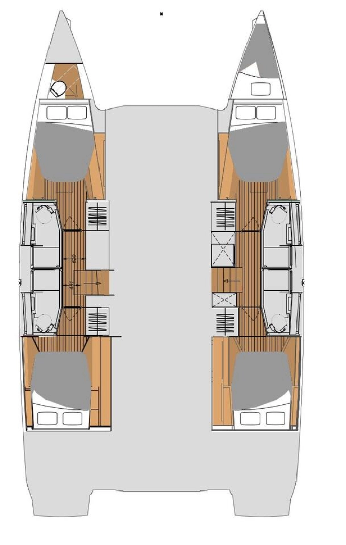Verhuur Catamaran in Le Marin - Fountaine Pajot Elba 45