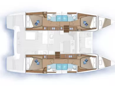 Verhuur Catamaran in Skradin - Lagoon Lagoon 46